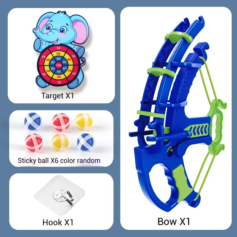 Elephant Educational Toy Target Dartboard Kids Slingshot Play Arrow Sticky Ball  Toy Set Children Outdoor Game Toys