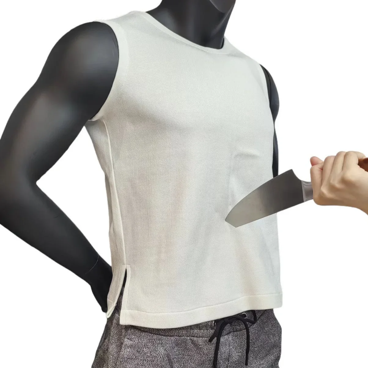 DurableSoft And Light Flexible Stab-proof Vest Anti-cutting And Anti-cutting White Security Equipment Equipment Vest Self-defen