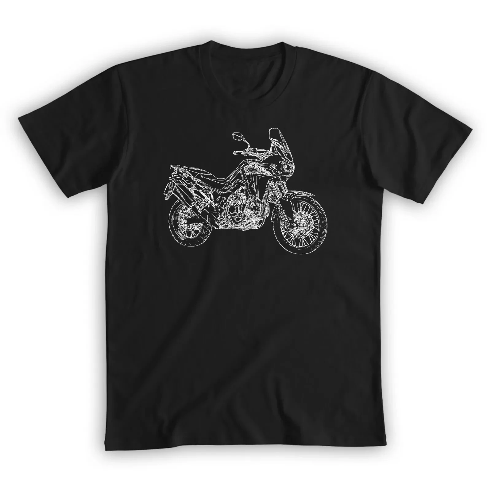 

2024 Men T Shirt Casual Africa Twin CRF1000L Classic Logo T-shirt Graphic Summer Short Sleeves 100% Cotton S-3XL Cool Tee