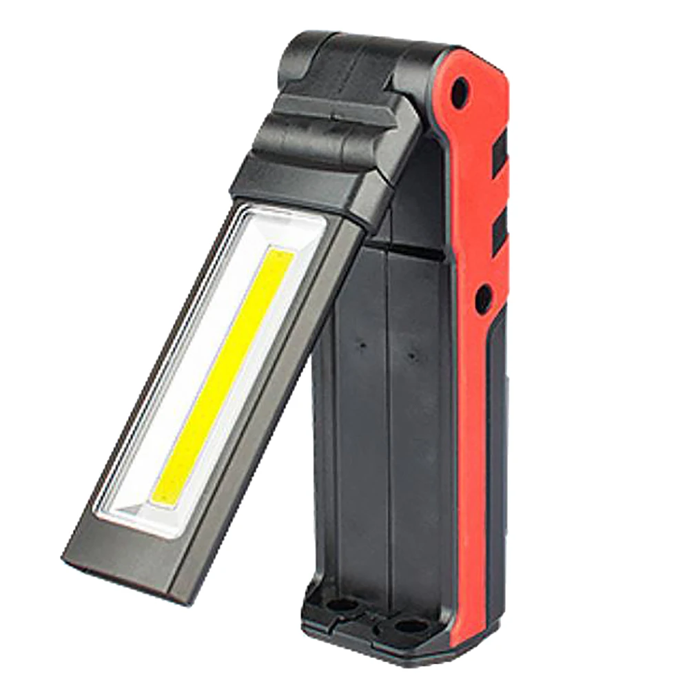 

ABKJ-Super Bright COB LED Working Light With Magnetic Base & Hook USB Rechargeable Dimmable Flashlight For Outdoor Car Repair