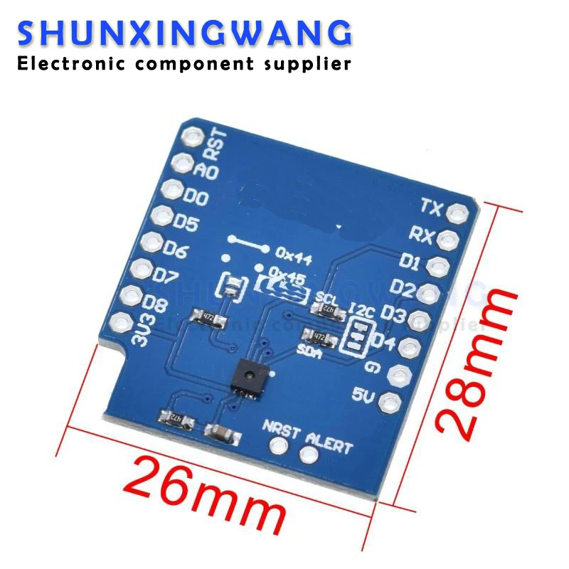 SHT30 Shield for WEMOS D1 mini SHT30 I2C digital temperature and humidity sensor module