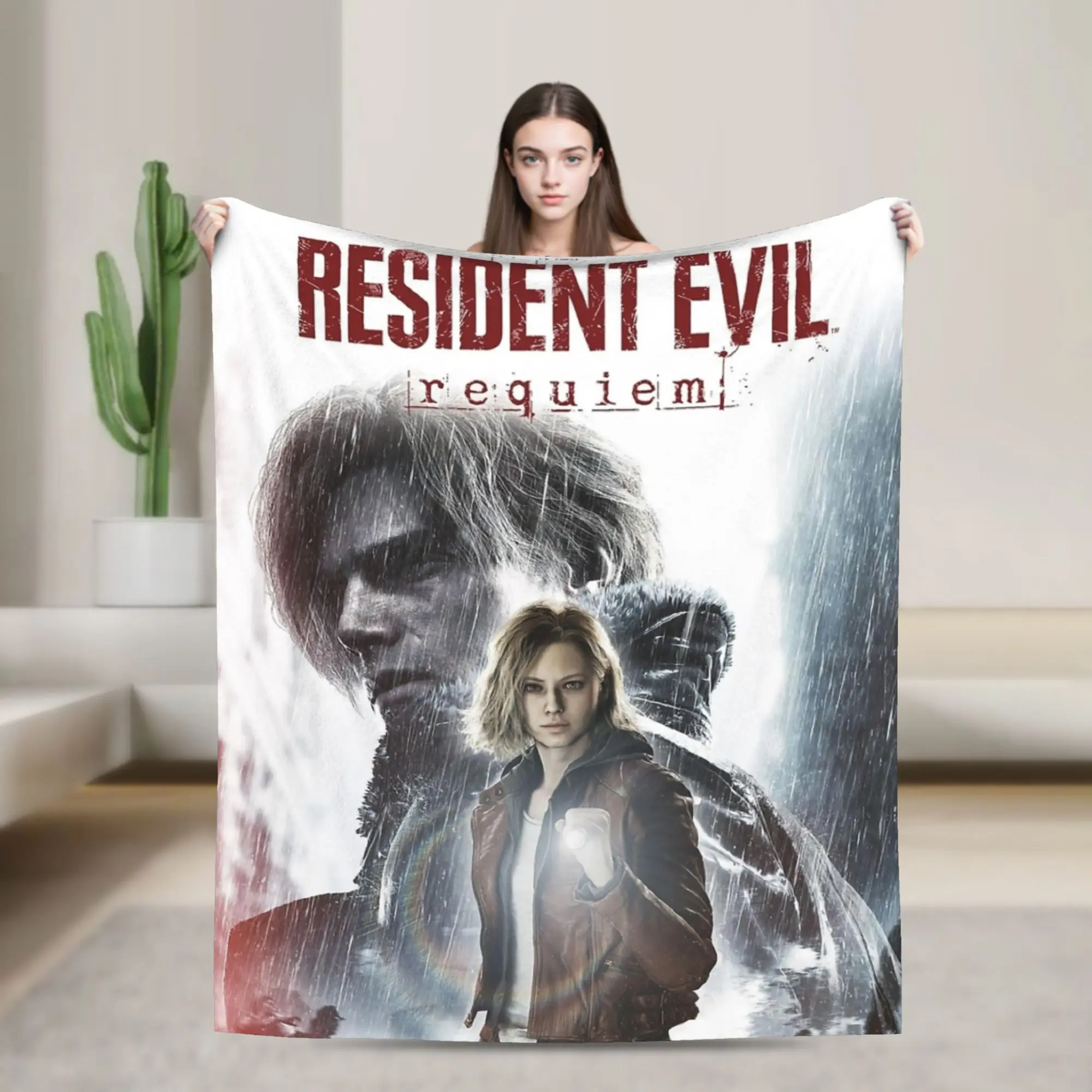 Residents Evils 9 Requiem  Blanket Warm Cozy Fluffy  Throw Blankets for Couch 50x60 Inch Multi-size Plush Thin Quilt