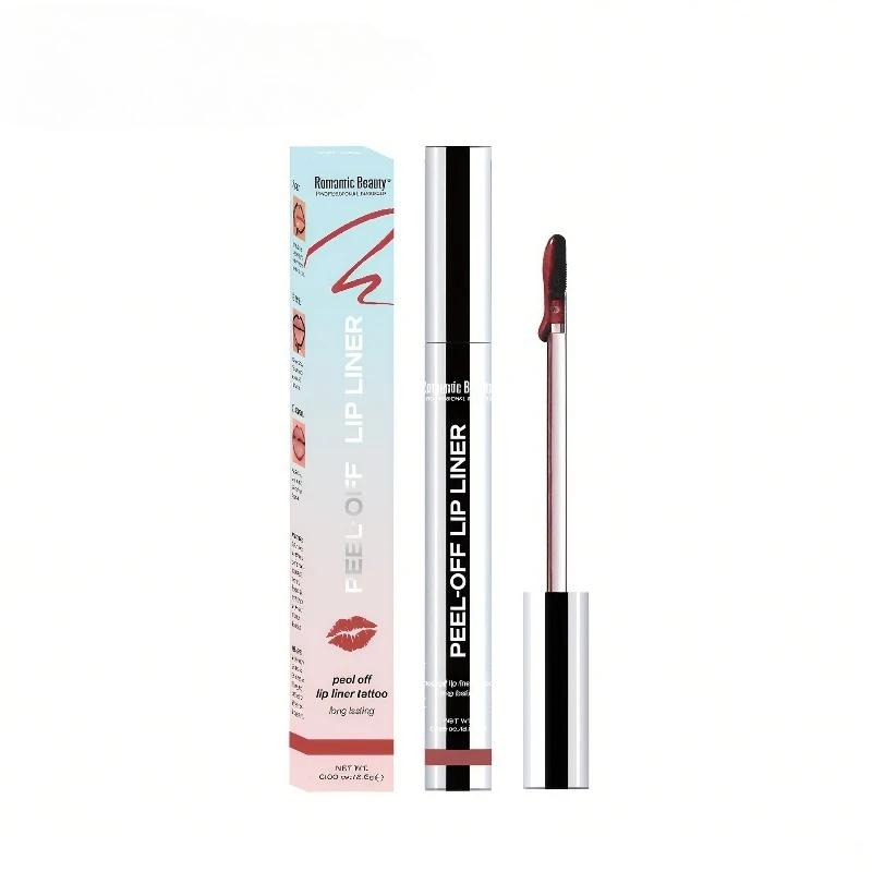 Matita per labbra staccabile a 6 colori Lucidalabbra opaco impermeabile Formula nutriente a prova di trasferimento a lunga durata per una bellezza da indossare confortevole