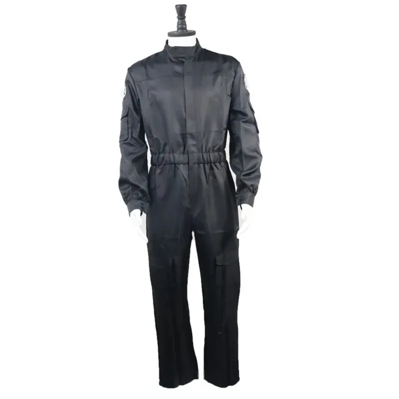 Movie Guerre Stellari Imperial Pilots Cosplay Costume Black 501 Uniform Fighter Pilot Role Play Suit Halloween Carnival Party