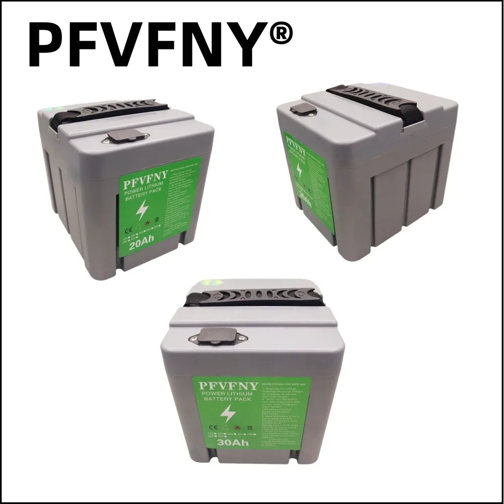 Rychlá letecká přeprava Nová plnokapacitní lithiová baterie 18650 48V 20ah-60ah lithiová baterie vhodná pro 250-3000W - náhled 4