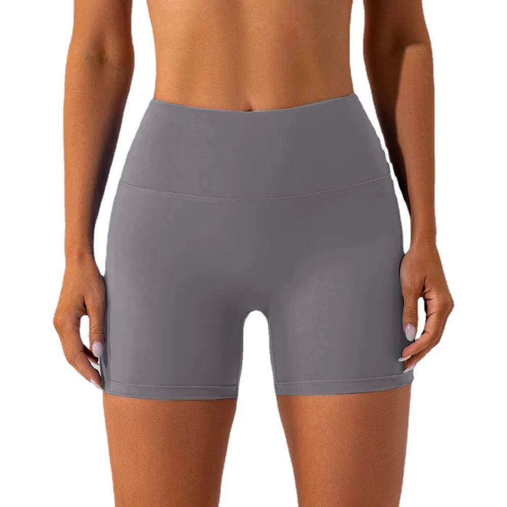 

2025 Women's High Waist Tight Nude Feeling Quick Dry Yoga Shorts 4-Way Stretch Butt Lifting Design for Running Gym Workout Acti