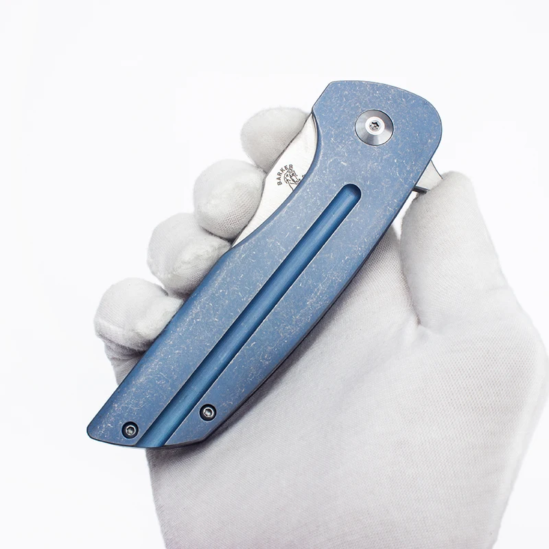 

Складной нож Chung Kui Made Barker Hokkaido, персонализированная Ti-ручка, настоящий карманный лезвие M390, EDC, уличное оборудование, инструменты для выживания