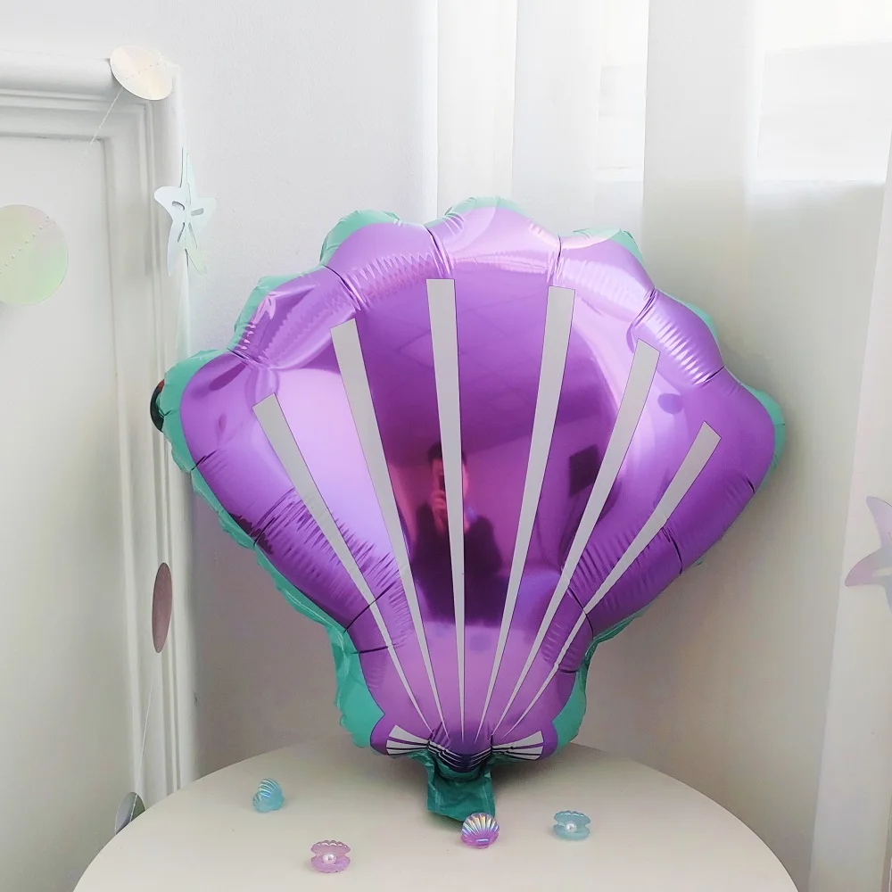 New Mermaid Tail Balloon Garland Kit Purple Green Shell Balloons Happy Birthday Wedding Party Decor Oh Baby Shower Garland Globo