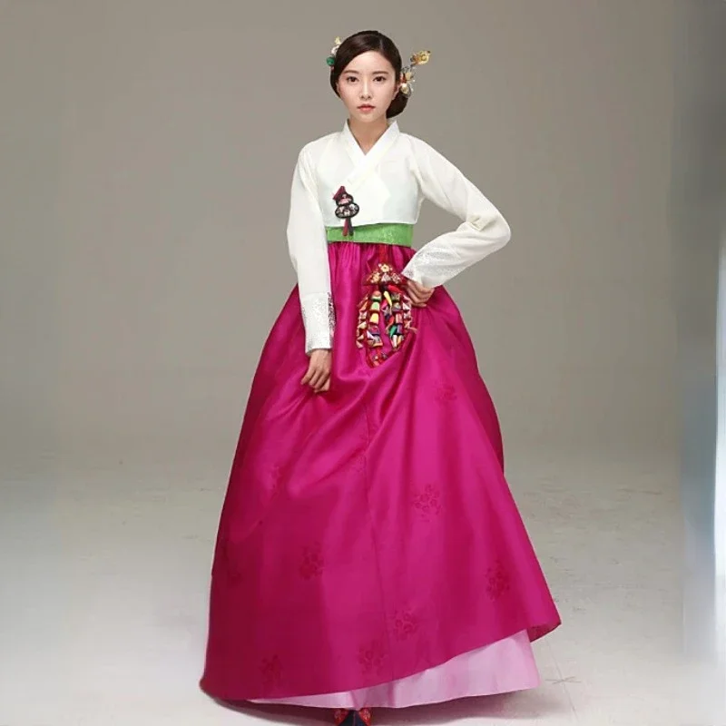 

Improved Hanbok Dress Ethnic Traditions Korean Bride Wedding Stage Performance Costumes