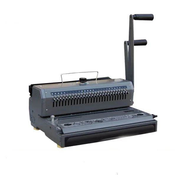

WD-2006 Wholesale Desktop 25 Sheets Manual Double Books Spiral Wire Binding Machines for Office