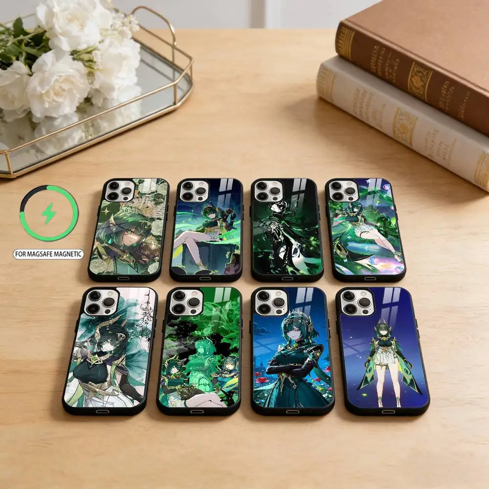 

Genshin Impact Nefer Phone Case For iPhone17,16,15,14,13,12,11 Plus,Pro Max Magnetic For Magsafe Wireless Charging