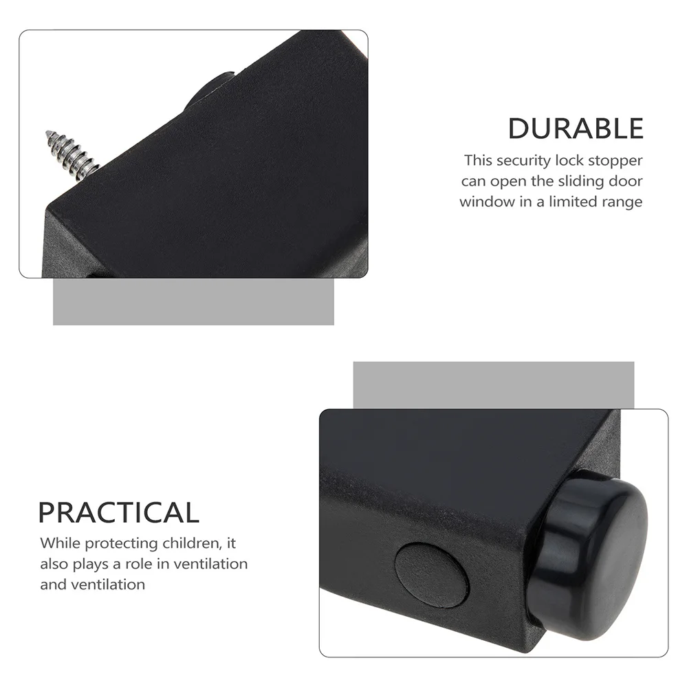 

4pcs Window Lock Stopper Stopper For Sliding Glass Doors Security Lock Child Safety Window Limiter Anti-