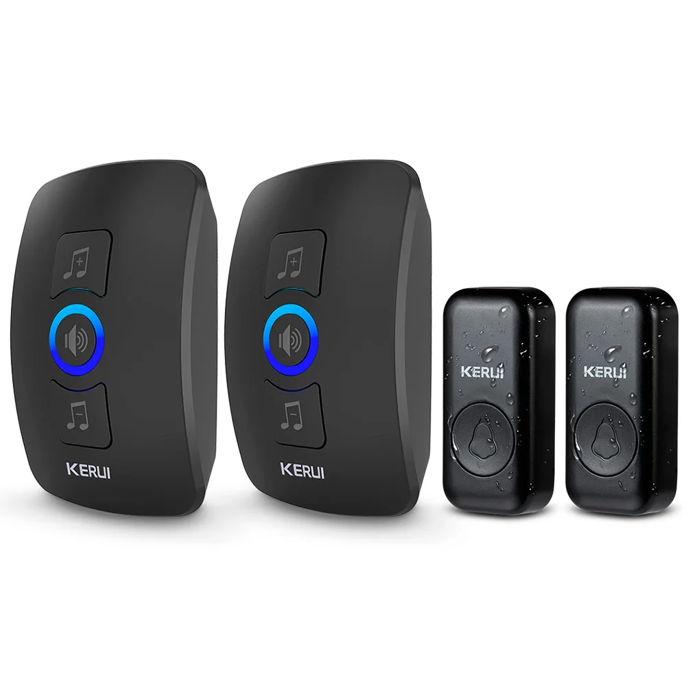 Timbre de puerta inalámbrico KERUI impermeable para puerta de casa inteligente exterior