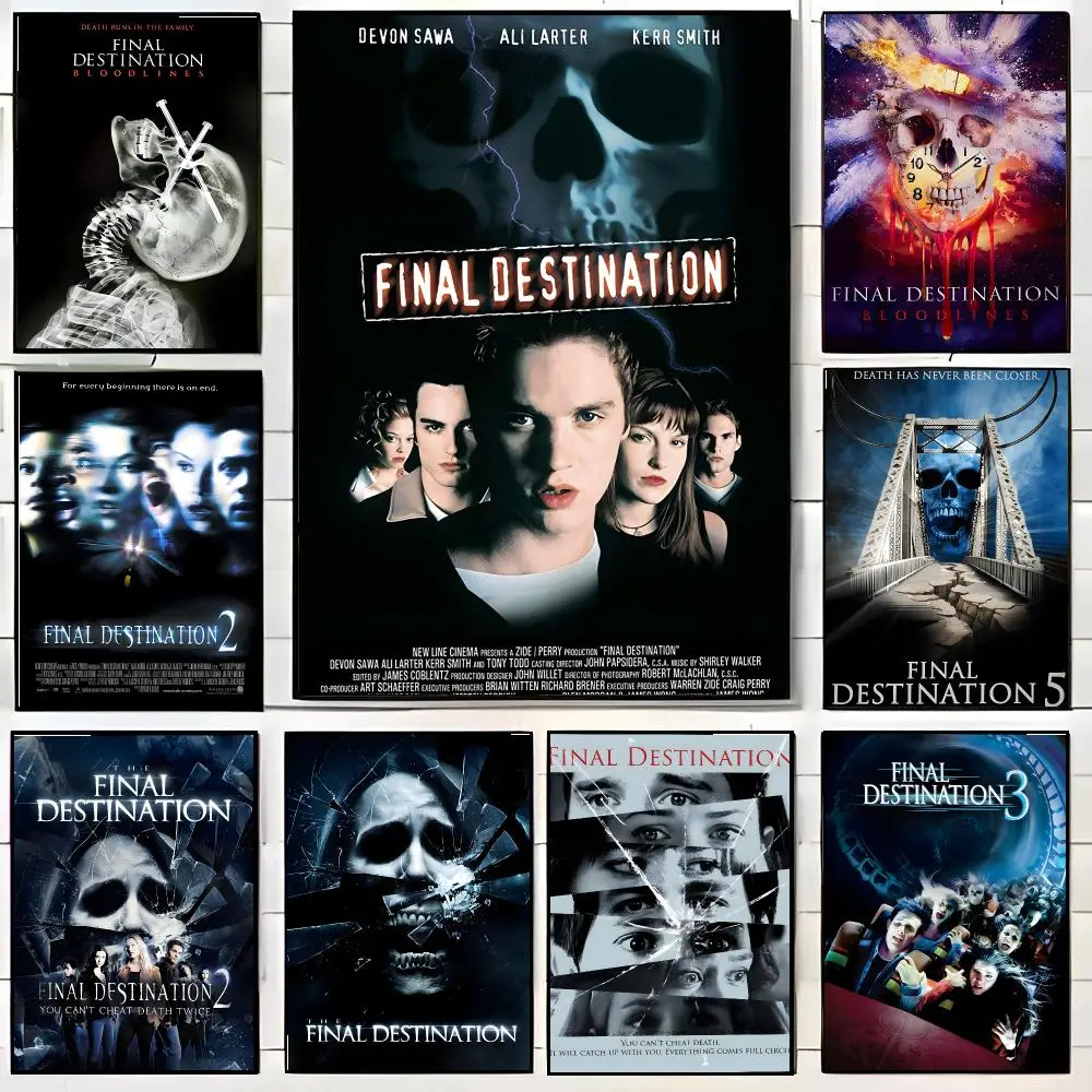 F-Final D-Destination Poster High-definition Waterproof Poster Stickers, Suitable For Bedroom, Living Room, Home Decoration