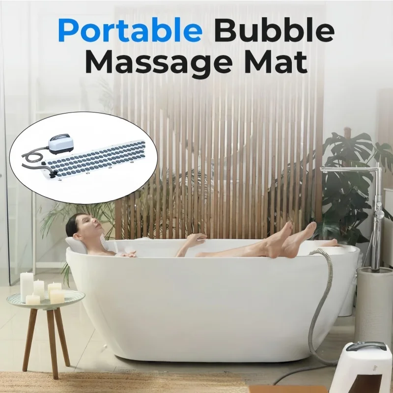 Portable Waterproof Electric Home Spa Bath Massager Electric Bubble Spa Bath Massage Pad Full Body Massage Pad Suitable For Home