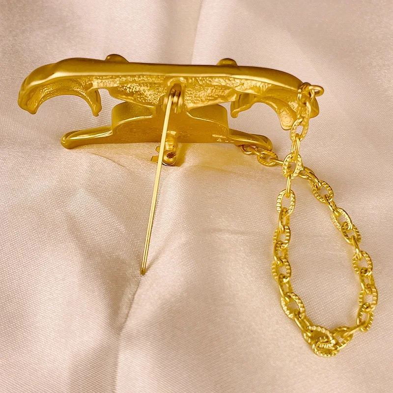 بروش هاتف للنساء من مادة السبائك ، مجوهرات رائعة ، دبوس ملابس نسائية ذو إحساس كبير ، حفلة مأدبة #3