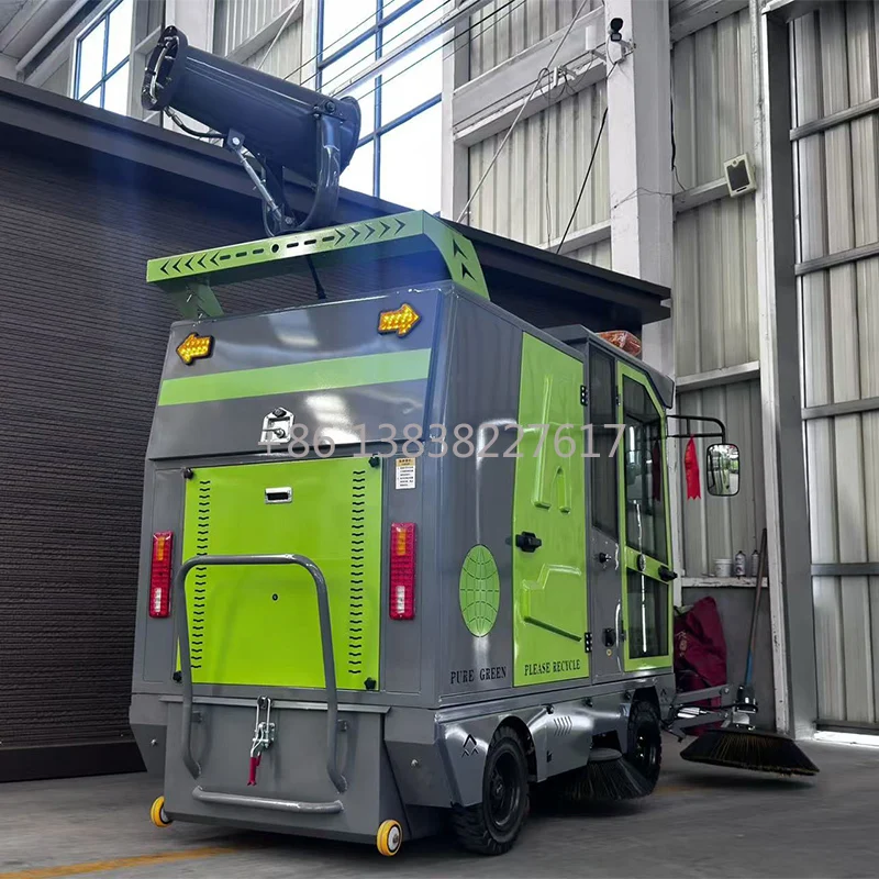 Closed Cab Floor Sweeper Wear-resistant High Density Nylon Side Brush Motor Driving Road Sweeper
