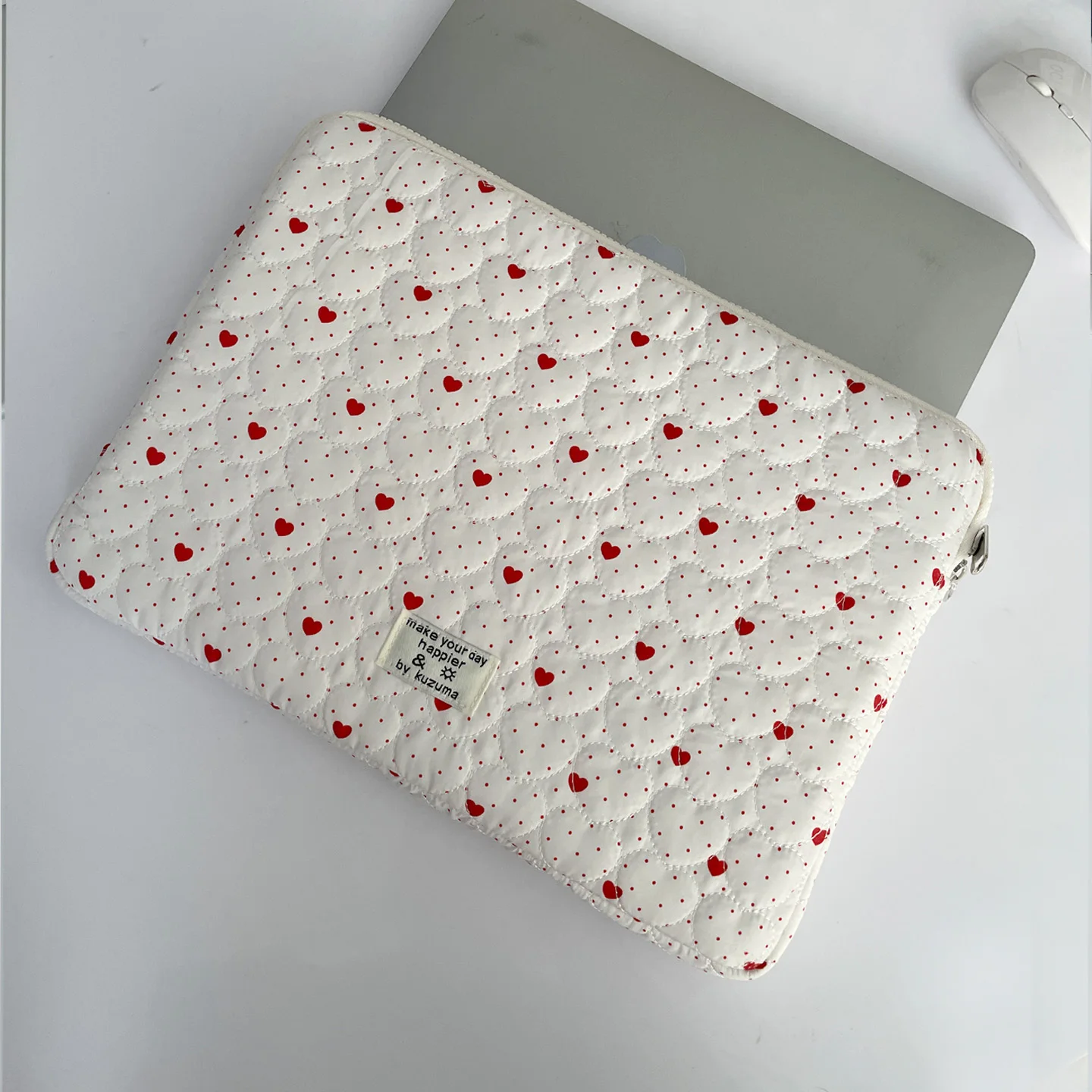 Fashion Ins Heart Laptop Sleeve 11 13.3 14 15 15.6 16 Inch Protection Case Portable Sweet Notebook Tablet Pouch