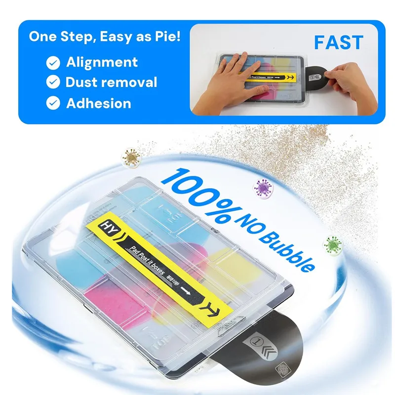 Easy Install Tool Tempered Glass For iPad Air 13 11 5 4 Pro 13 11  A16 11th 2025 12.9 10th 9th Mini 7 6 HD Screen Protector Film