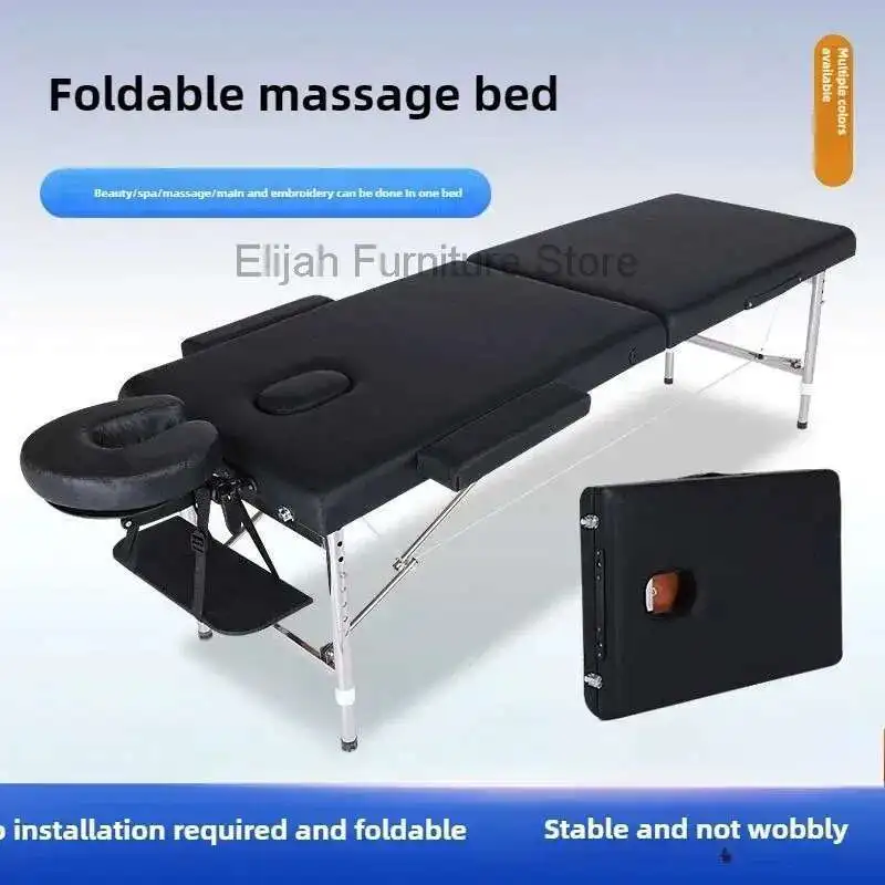 

Lifting Portable Stainless Steel Massage Bed Portable Folding Home Beauty Physiotherapy Moxibustion Massage Beds Beauty Salons