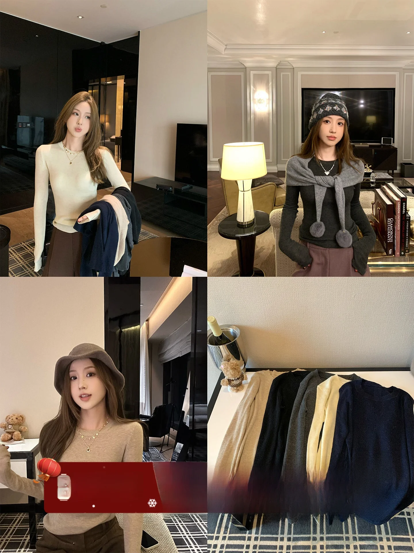 

MLS Daily Partner Women's Slim Fit Base irt Casual Knitted Sweater Spring 2026 Versatile oulder Sle Long Sve round Ne