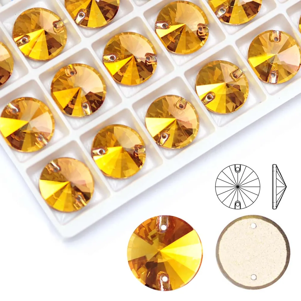SunShine Gold Flatback K9 Стеклянные стразы Rivoli Пришивные хрустальные бусины для одежды Платье Швейные аксессуары своими руками SunShine Gold Flatback K9 Стеклянные стразы Rivoli Пришивные хрустальные бусины для одежды Платье Швейные аксессуары своими руками