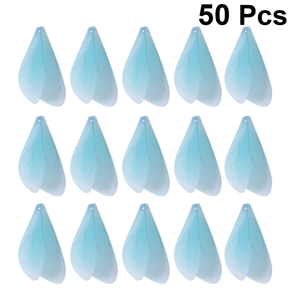 

50pcs Dragonfly Wings for Earrings Brooch Artificial Earrings Accessories Decor Durable High Quality Wing Shape Jewelry