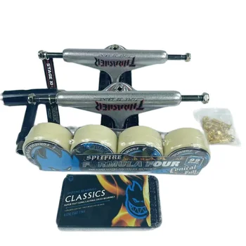 Pièces de Skateboard roues Spitfire 52mm 54mm 53mm, roulement de taille 5.25 5.5 pouces camions t-tool vis de montage en métal Kinpping creux