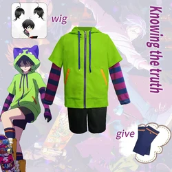 Anime Chinen Miya Cosplay Costume SK8 The Infinity Cosplay Uniform Sport Outfit Hoodie Tail Gloves Wig Halloween Party Cos