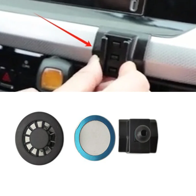 1Set ABS Material For 2021-2023 Volkswagen Golf 8 MK8 Special Car Magnetic Phone Holder Fixed Bracket Stand Mobile