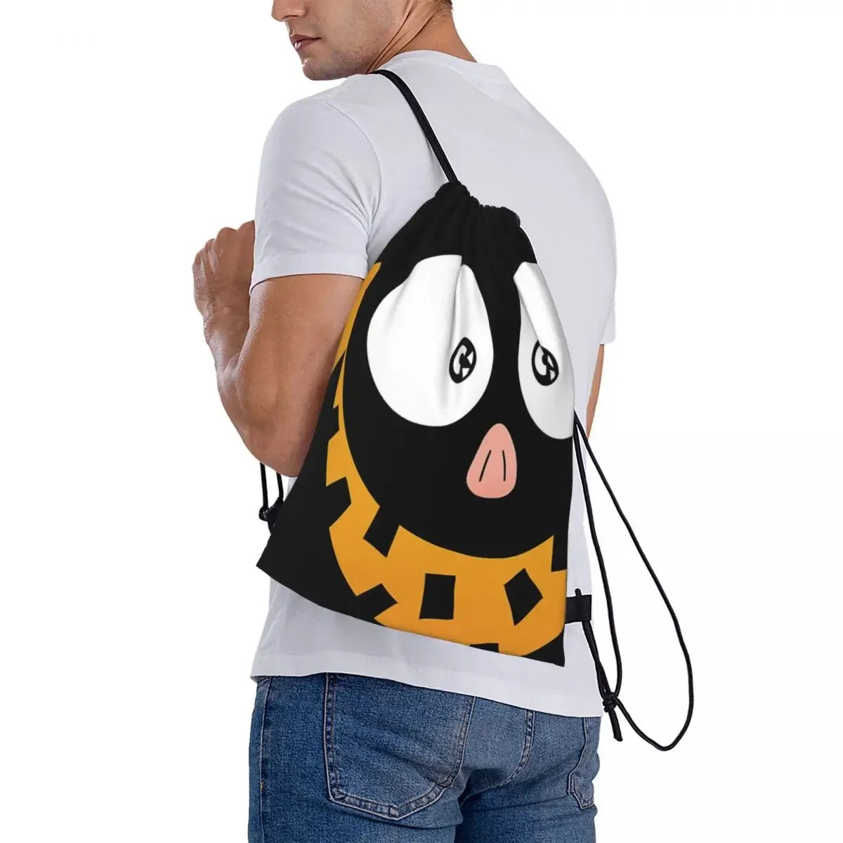 P Chan Ranma-Sacs à dos de proximité portables pour étudiants, sac à livres décontracté, sac de sport de poche Bundle, sacs à cordon de proximité