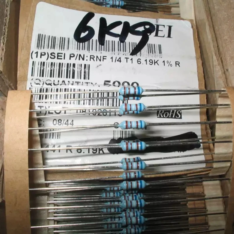 Japanese SEI 0.25W 6.19K 1% generation 6.2K resistor