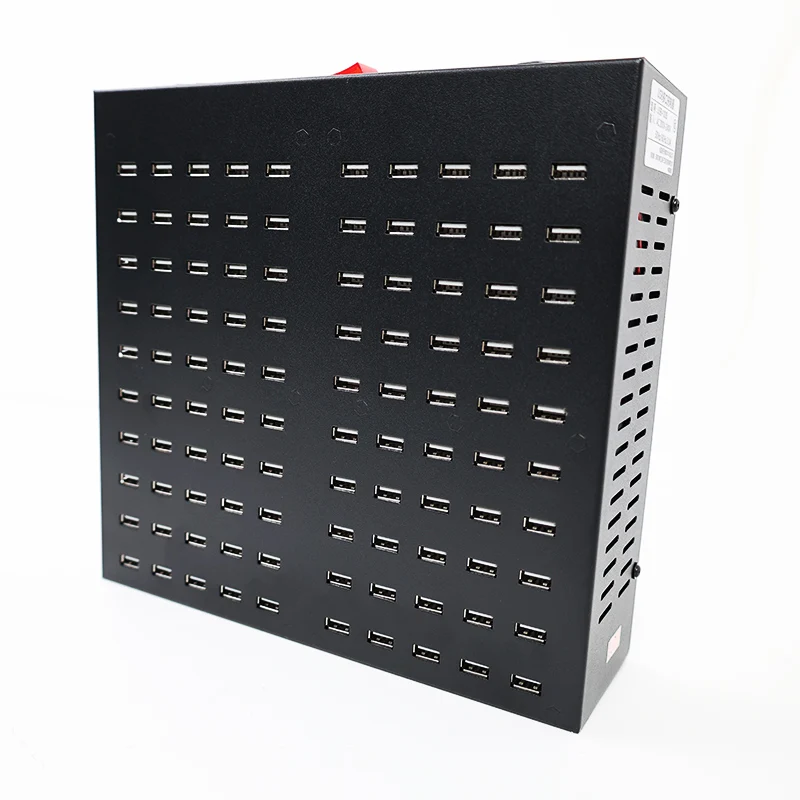 Factory Supply USB Mobile Phone Charger Station 100-Port 800W 160A Multiple USB Charging Station