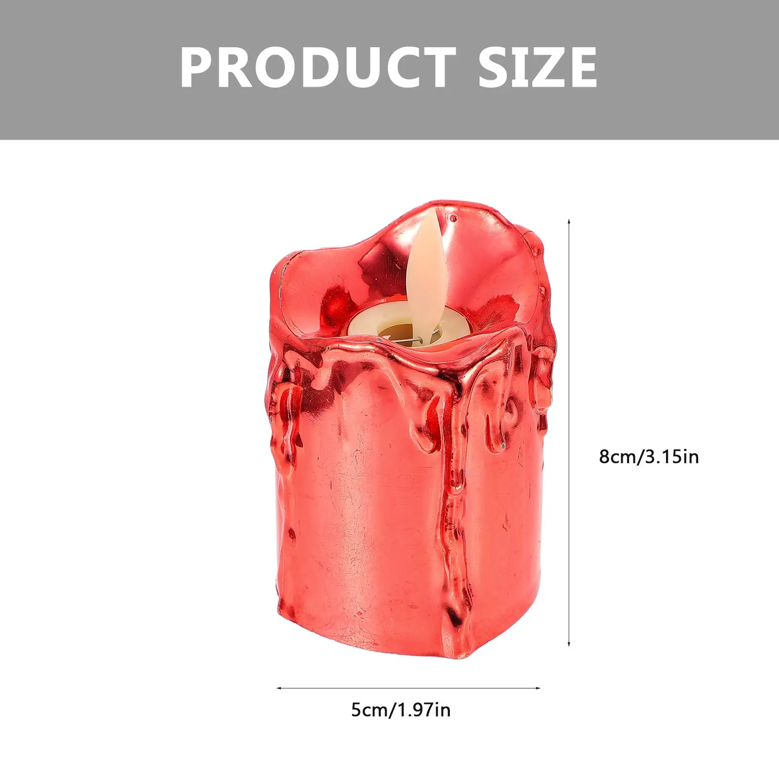 3 Pcs LED Electronic Candles Premium PP Smooth Surface Traditional Design Safe Illumination Warm LED Candles Tea