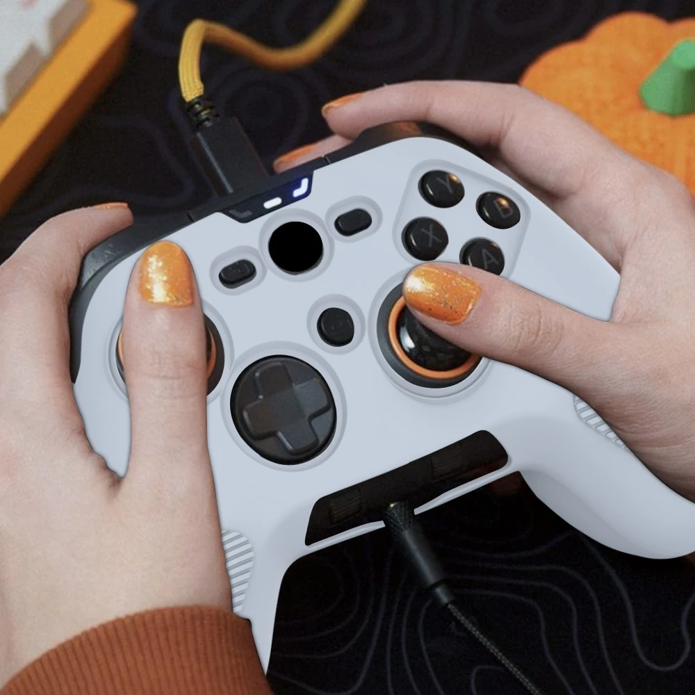 Para scuf valor pro controlador de jogos silicone capa protetora anti gota à prova de poeira caso de pele macia acessórios do jogo