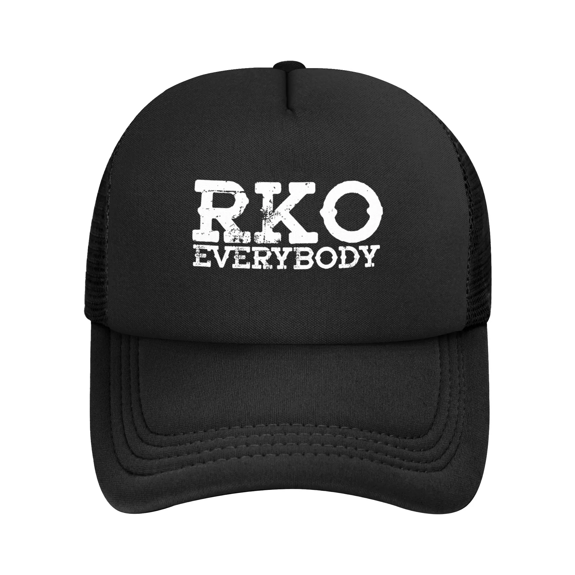 RKO Everybody  Meme Mesh Baseball Caps Adult Outdoor Trucker Hat  Hats Adjustable Polyester Sun Caps Summer Trucker Hats