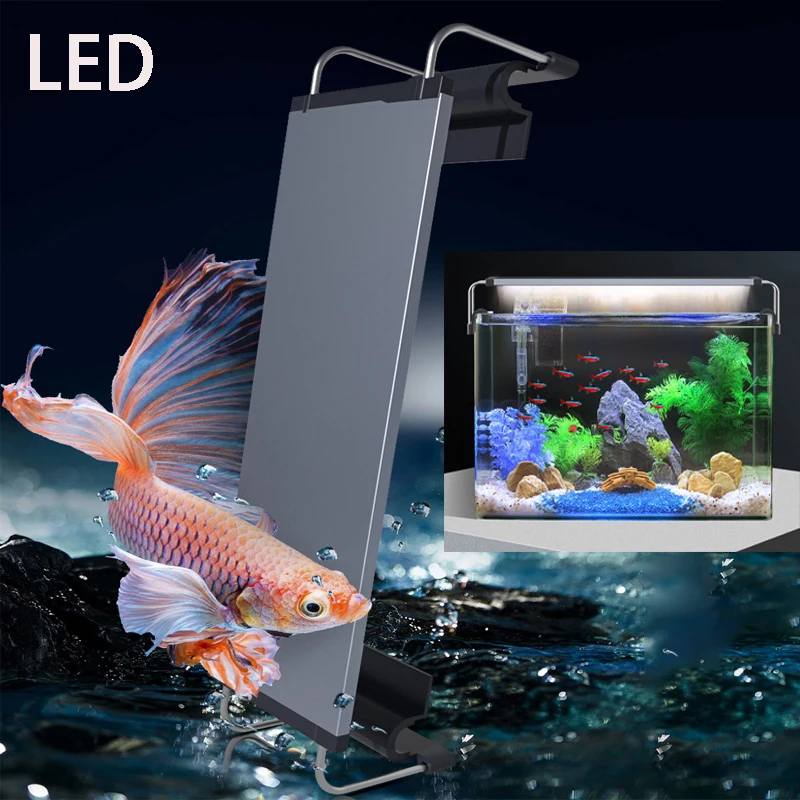 

Aquarium LED lights Aluminum alloy aquatic plant lighting Landscape LED lights Blue White Red fish tank bracket lights