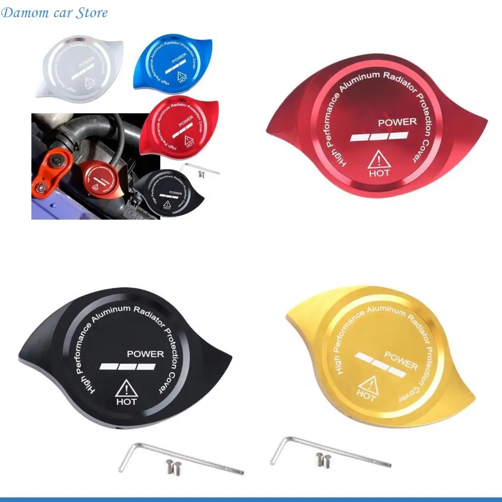 

A2UC Car Radiator Caps Radiator Coolant Reservoir Caps Easy Installation Unviersal Tanks Covers Replacement Accessory