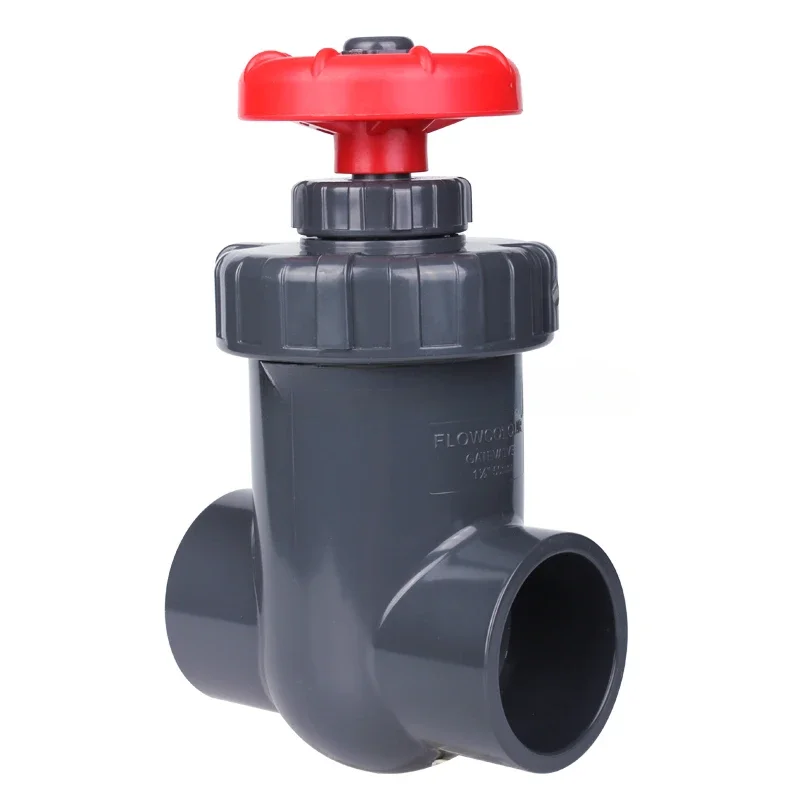 Polyvinyl chloride gate valve for high-pressure medium temperature DN20 flange connection water use