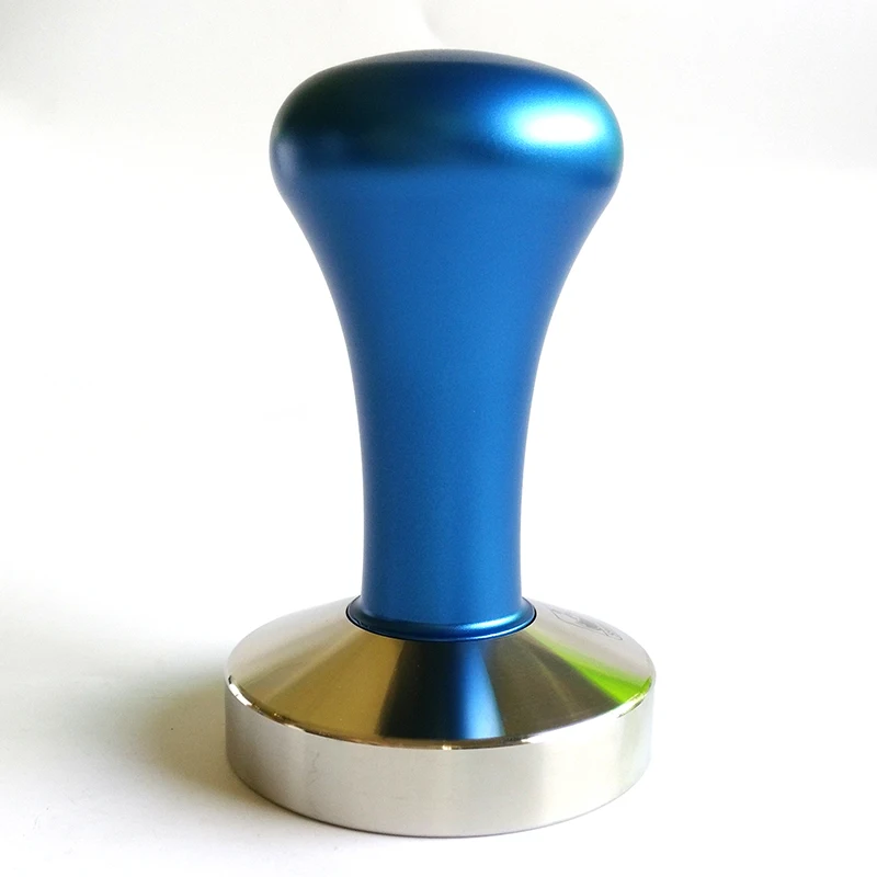 Espresso Coffee Tamper Blue Coffee Tamper Machine  Press Flat Base Barista Accessories 51mm 57.5mm 58mm