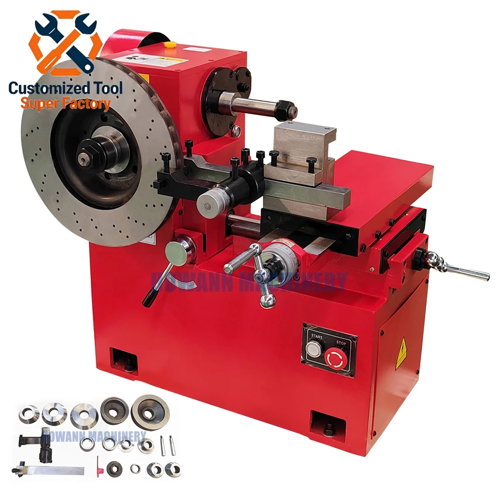 High Speed C9335 Horizontal Light Medium Brake Wheel Drum Lathe Manual Ordinary Metal 220V Automobile Lathe Motor