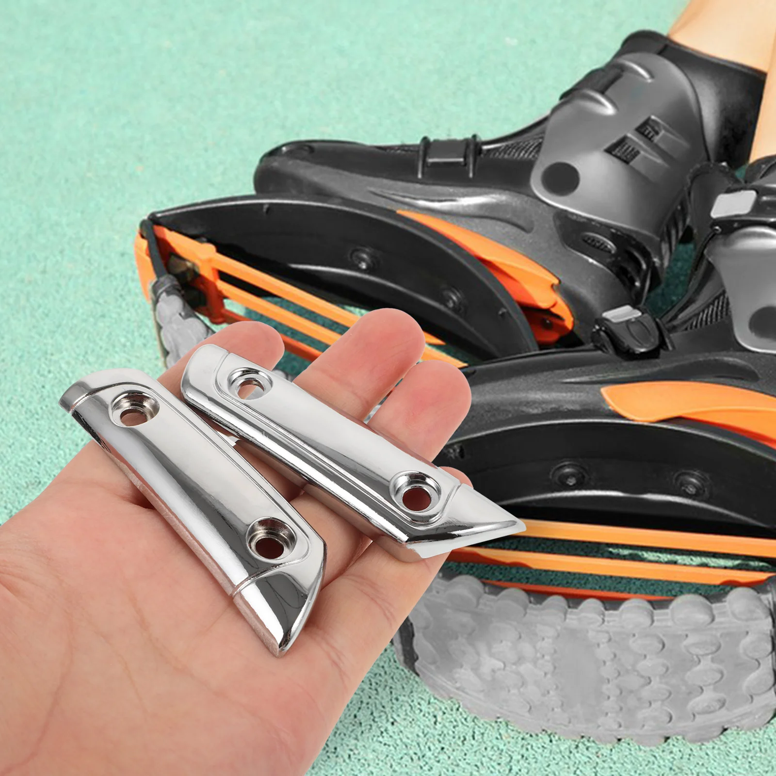 

Roller Skate Antiwear Plates for Inline Ice Hockey Skates 1 Pair Metal Side Protection Shoe Guards Sheet Accessories