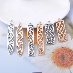 10pcs Antique Silver Color Alloy Oval Long Earrings rectangle  Charms Jewelry sword Pendants