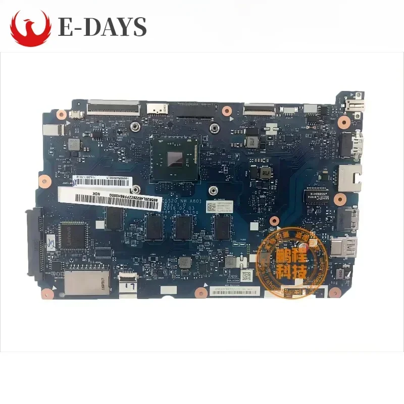 For Lenovo IdeaPad 110-15IBR Laptop Motherboard 5B20L77418 NM-A801 Notebook Mainboard CPU N3060 4G RAM Tested Okhigh Quality