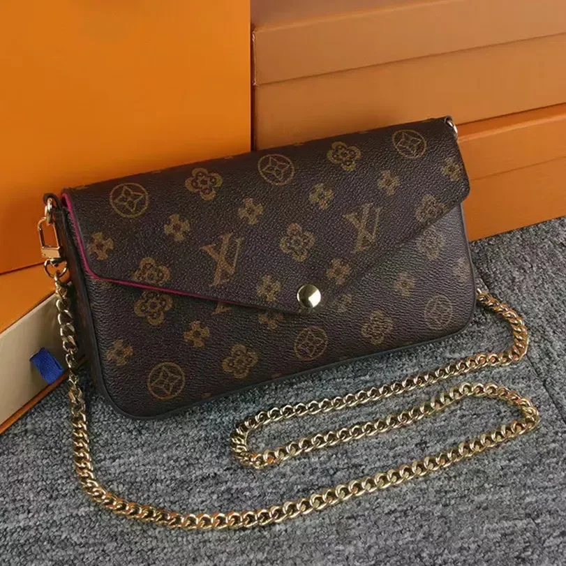 Juego de 3 Bolsos de Diseñador de Lujo, Originales, Monogramas, Multi Pochette Felicie, Cadena, Bandolera, para Mujer
