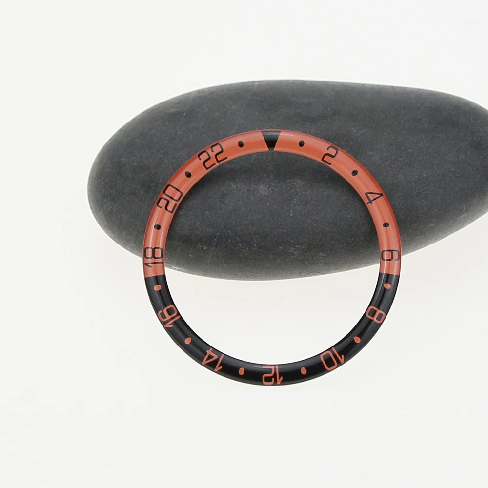 قبة الطباعة الزجاجية مع إدراج الحافة المسطحة ، GMT, 38 مللي متر, 31.6 مللي متر, SKX007