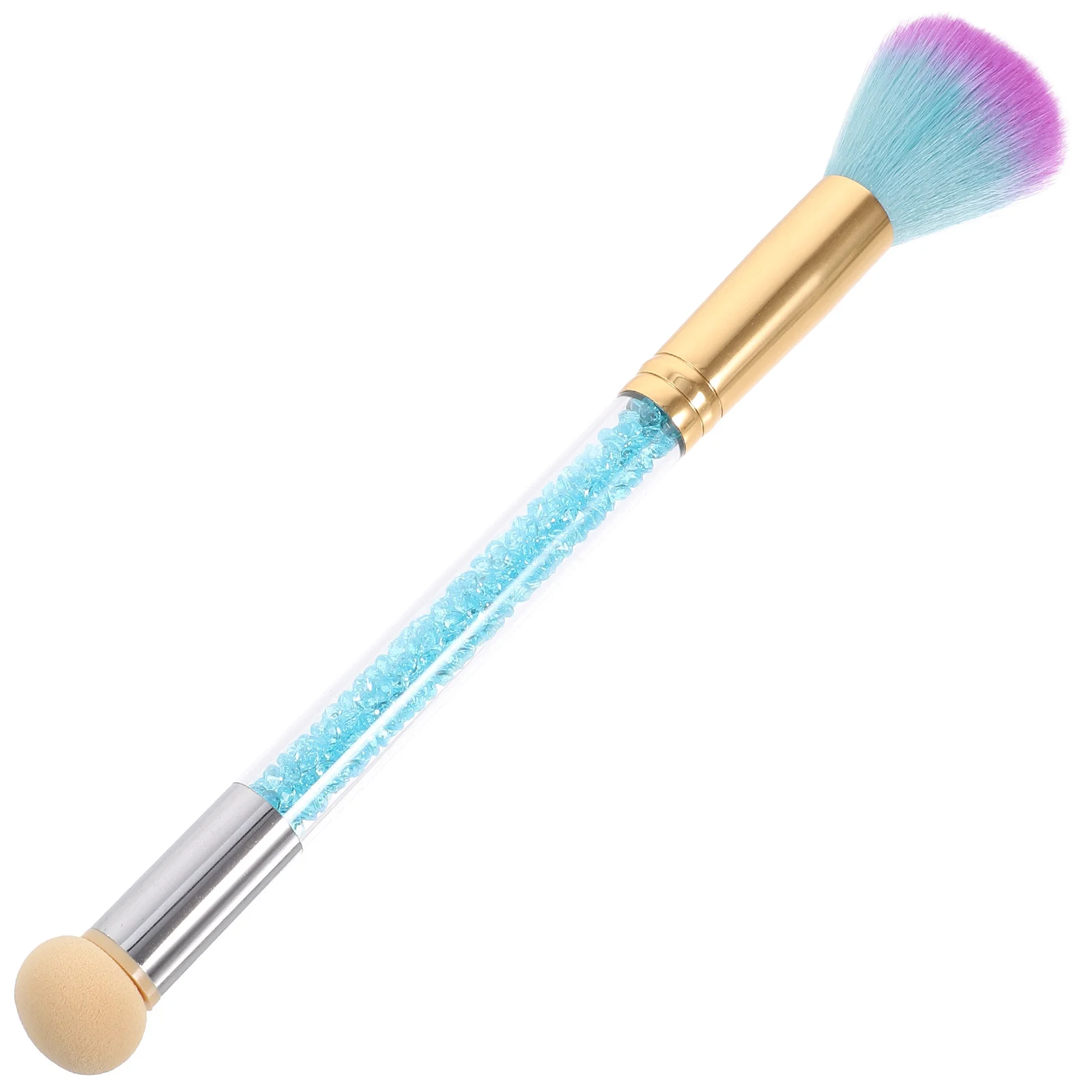 Double Head Nail Art Remover For Acrylic Tips Manicure Tool Makeup Blush Powder Application Nail Dust Brush Nial Art