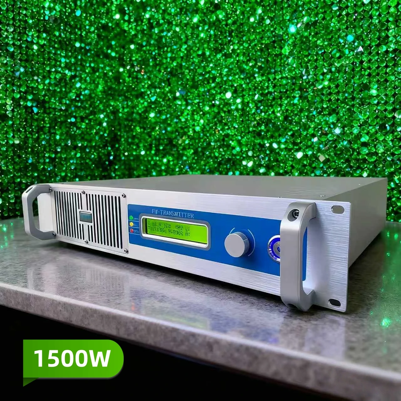 

YXHT-1.5KW(1500W) FM Transmitter Worldwide Use 100-240V (Dual Voltage 110V&220V) - W Display, RDS, for School/Shopping Mall