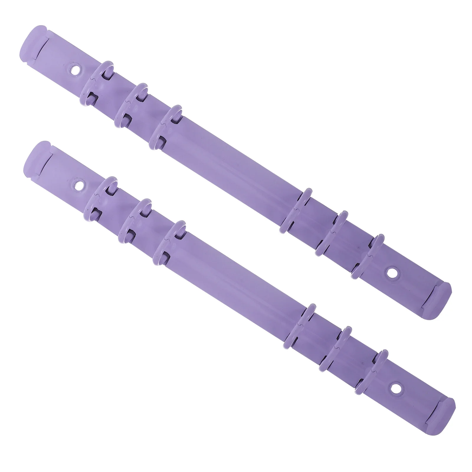 2 قطعة معدنية الأرجواني فضفاضة ورقة الموثق خواتم 6 حفرة انفصال لمكتب دفتر منظم وثائق مخطط ملزمة الأشواك أمشاط