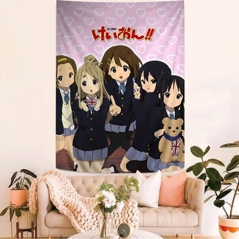 Anime K-ON KON Cartoon Tapestry Wall Hanging Decoration Household Home Decor